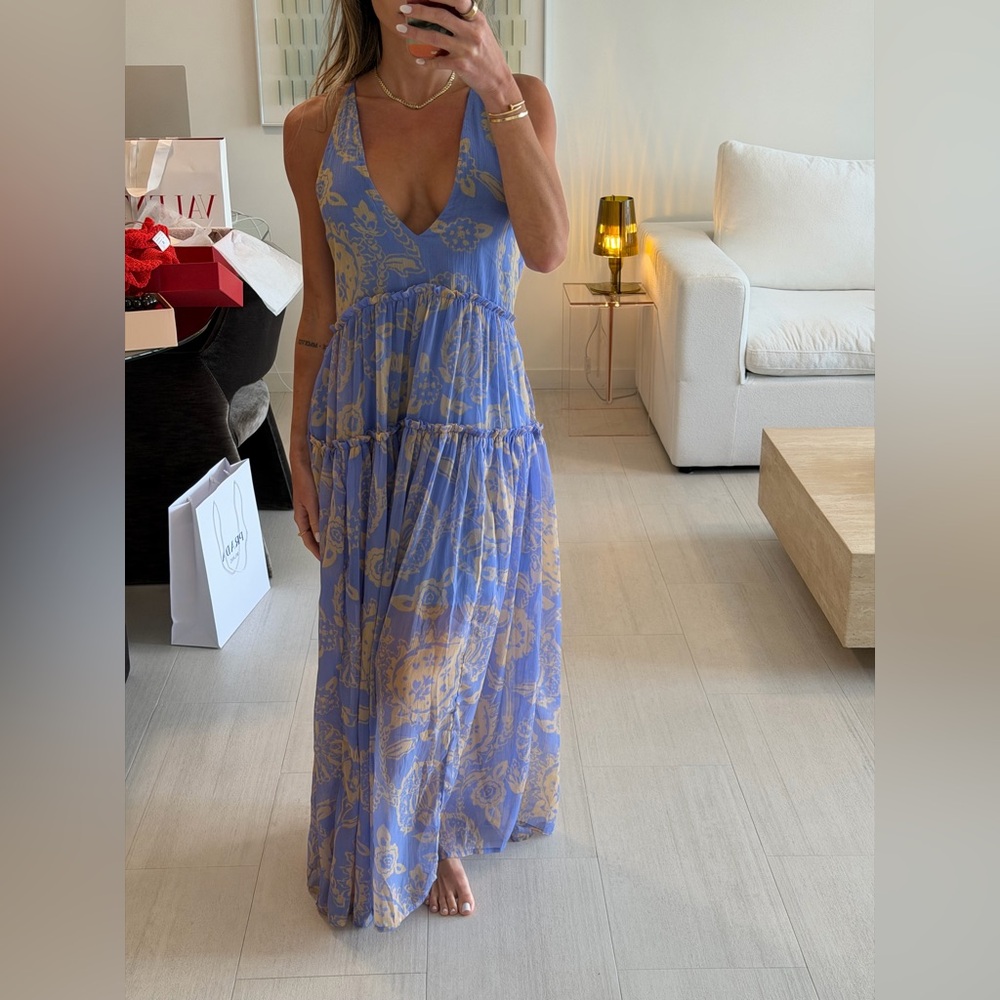 Free People Julianna Maxi Dress in Bluebell